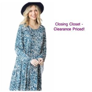 CLEARANCE- Women’s Medium Boho Tiered Animal Print Dress